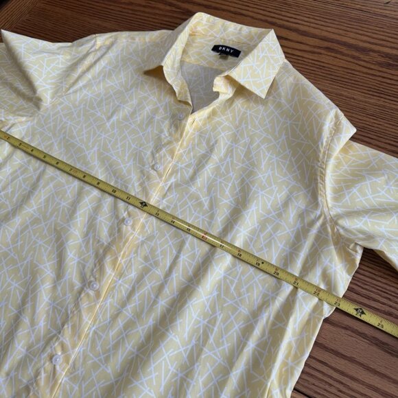 ❎SOLD❎DKNY Women Button-Down Long Sleeve Formal Yellow Spring Shirt Blouse S L - Picture 5 of 9